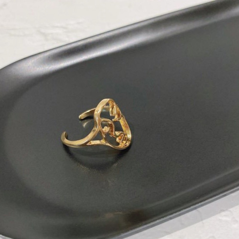 n e w | gold line art ring | fem ring ✨ - Picture 6 of 8